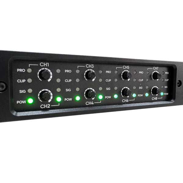 Vento V3008X – Amplificador De Ocho Canales Clase D Ultra Compacto Y Potente