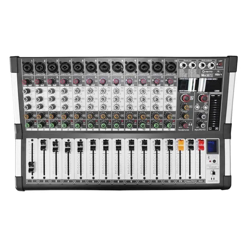 Vento MIX12FX – Mixer De Audio De 12 Canales Con Interfaz USB Para Grabación En PC