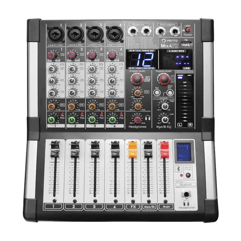 Vento MIX4FX – Mixer De Audio De 4 Canales Con Interfaz USB + 16 FX Digitales