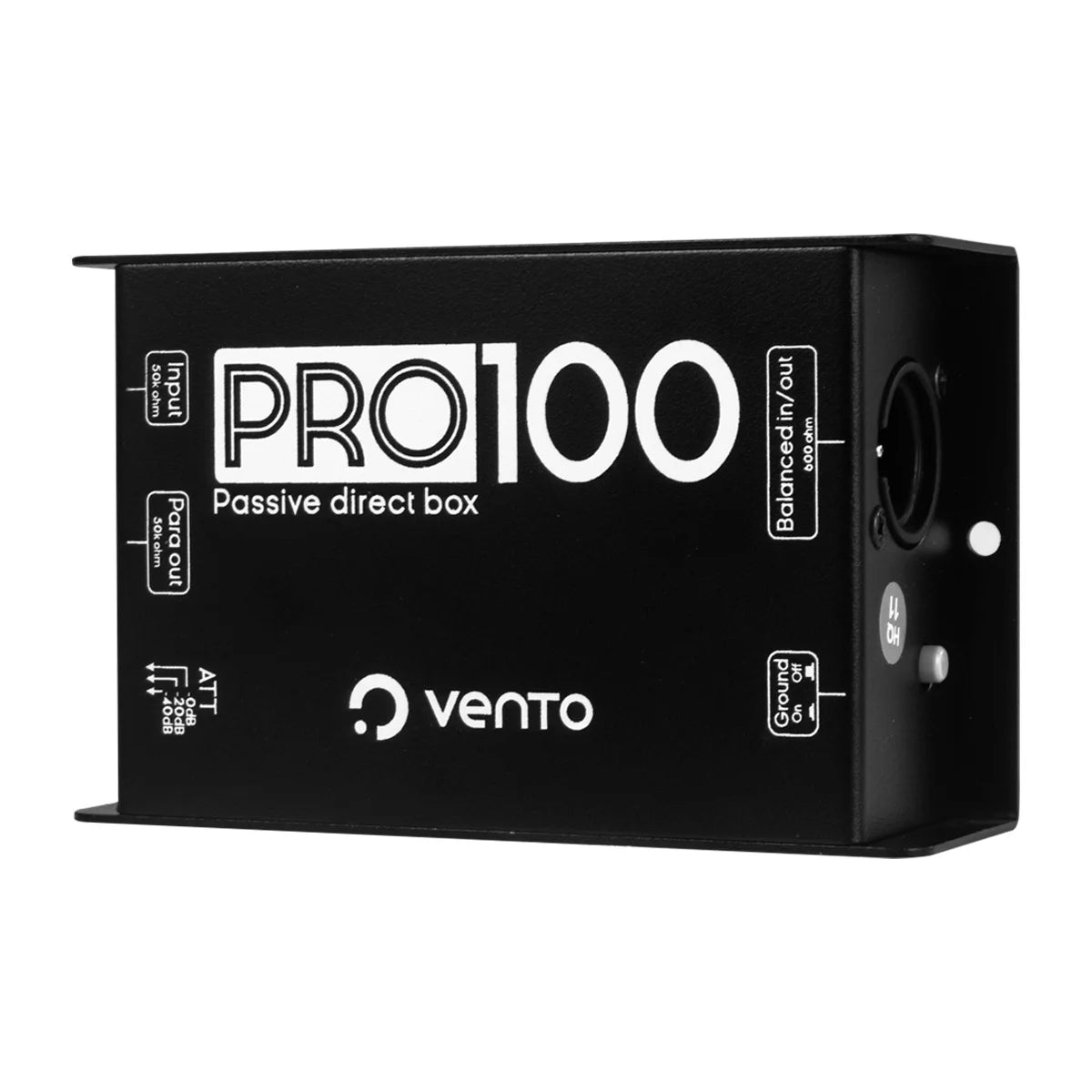 Vento PRO100 – Caja Directa Pasiva De 1 Canal Con Señal Balanceada Y Limpia