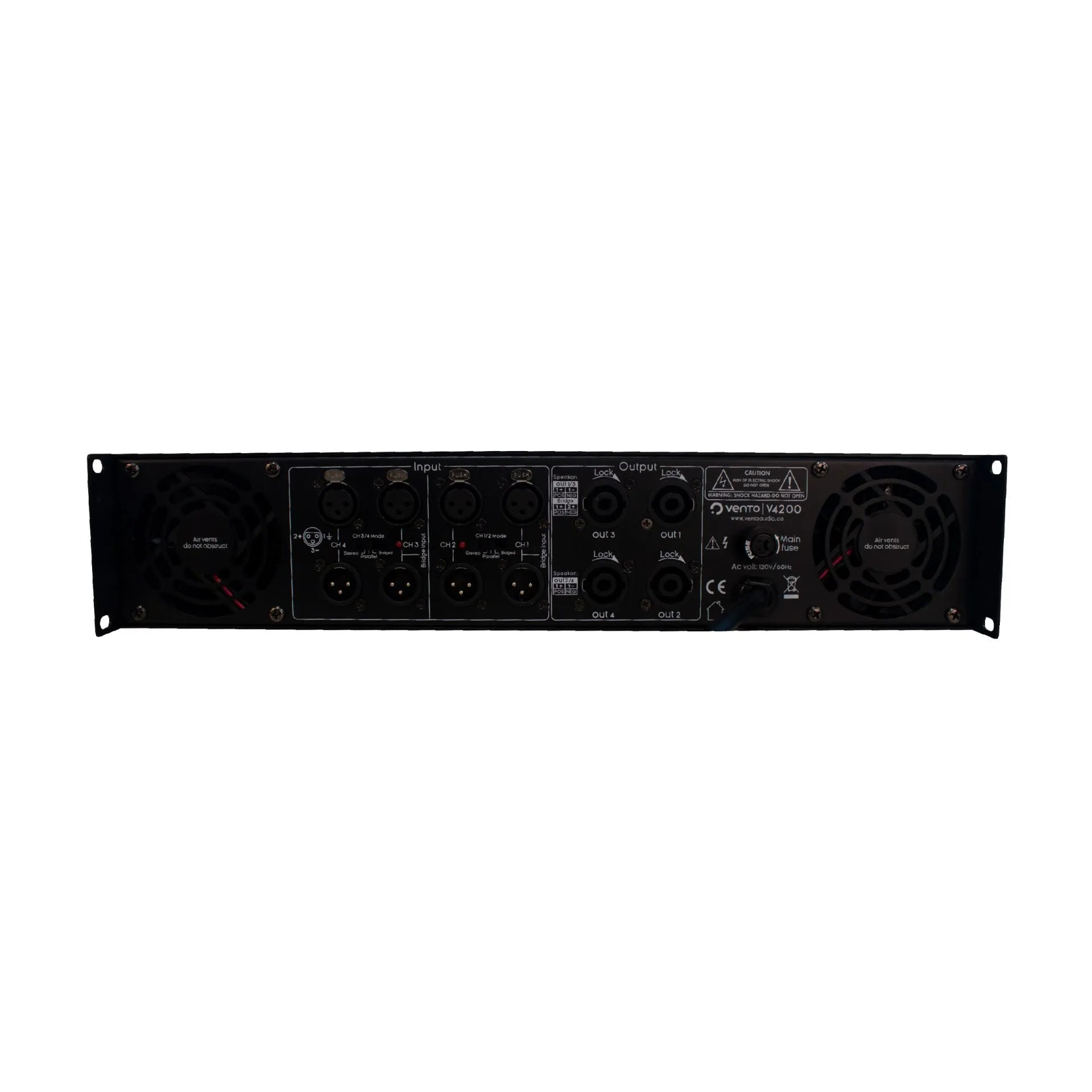 Vento V4200 four-channel amplifier