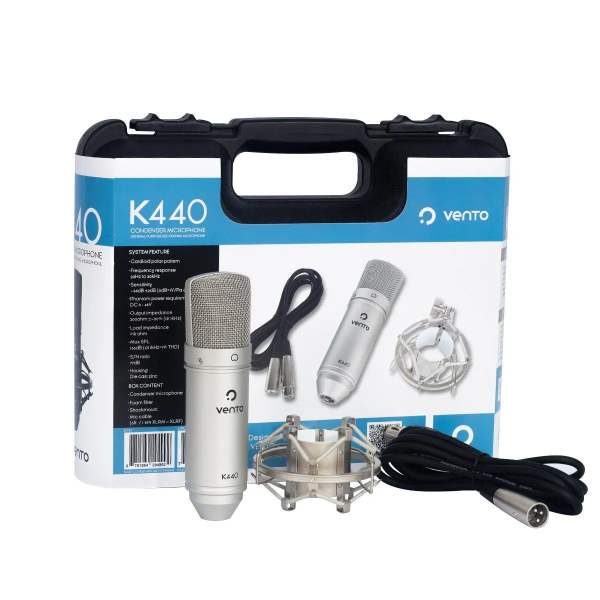 Micrófono Vento K440SILVER