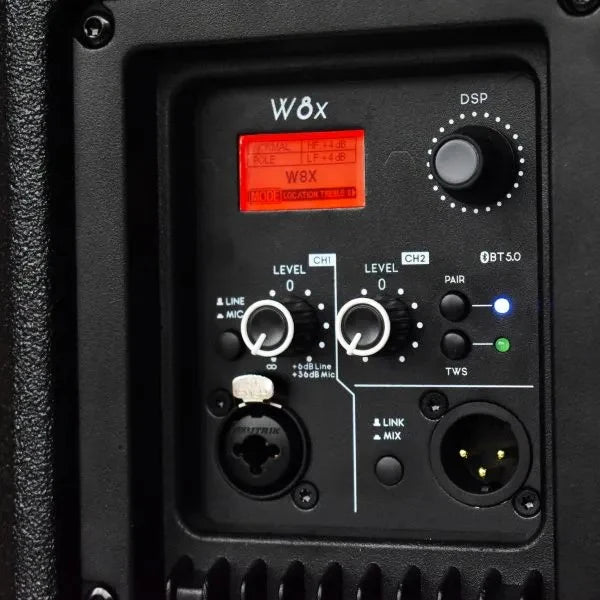 Vento W8X – Sistema Activo de 8″ | Madera