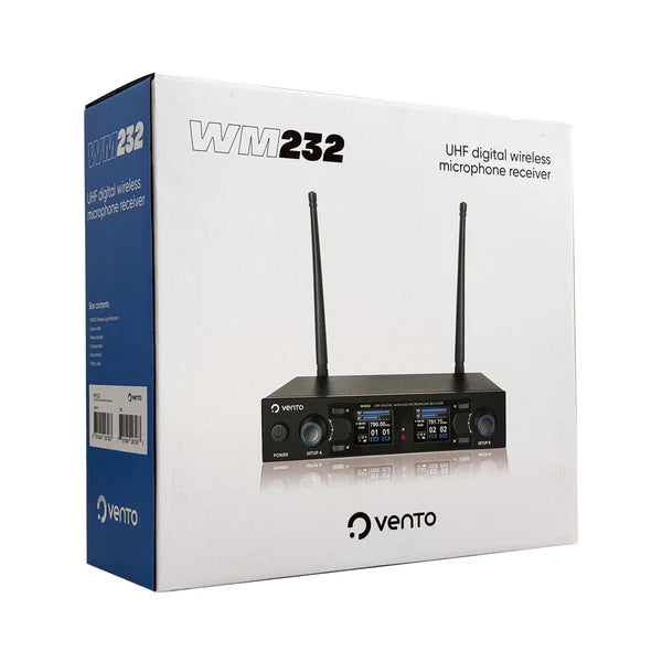Vento WM232 – Receptor De Micrófonos Inalámbricos Digital UHF Con DSP Integrado