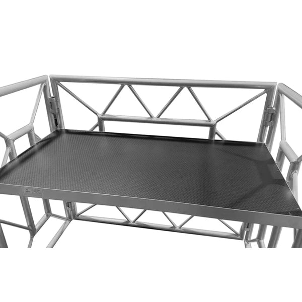 Vento VDJ-TABLE – Mueble Plegable Para DJ En Aluminio Profesional Con Espacio Para Pantalla