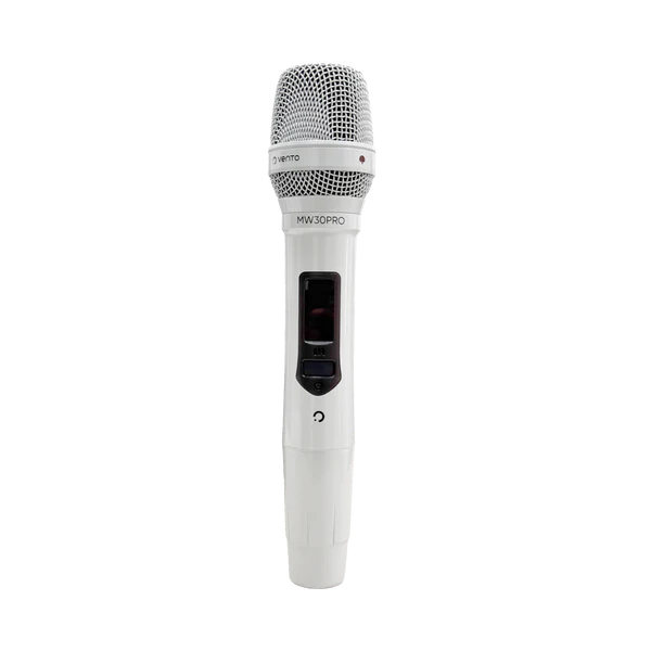 Vento MW30PRO – Micrófono Inalámbrico De Mano Profesional Blanco Con Cápsula De Gran Tamaño Para Iglesias Y Escenarios En Vivo