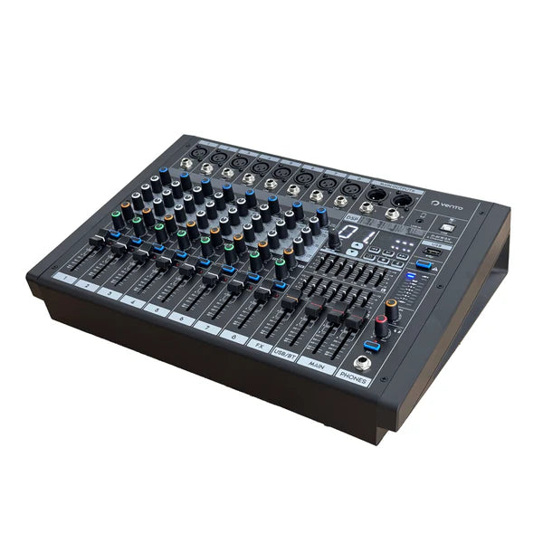 Vento P-MW8X – Consola Mixer Activa De 8 Canales Con Efectos Digitales