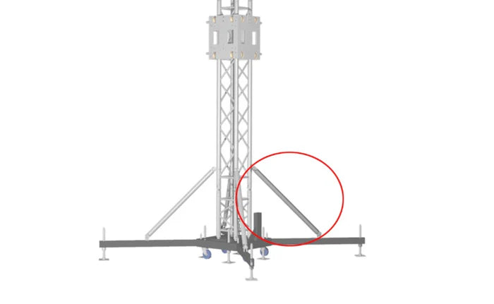 Vento VTS294BS-ZC1000 – Brazo De Soporte Profesional Para Truss 290/400 mm Con Sistema Nivelador